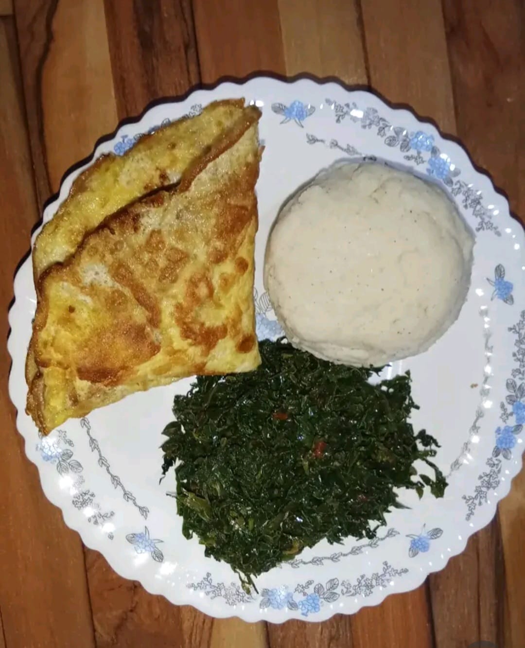 Ugali eggs Sukuma