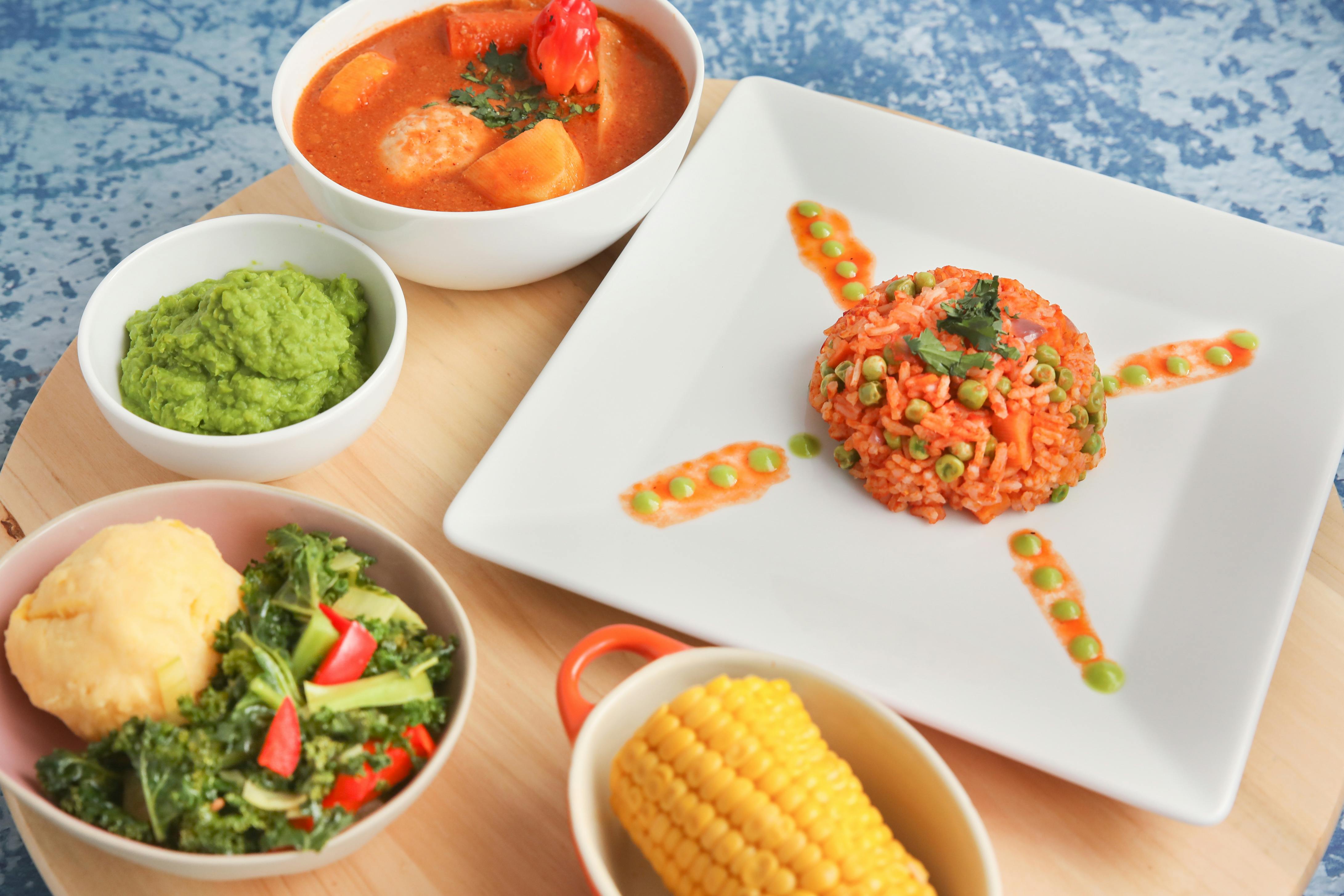 Gourmet food presentation